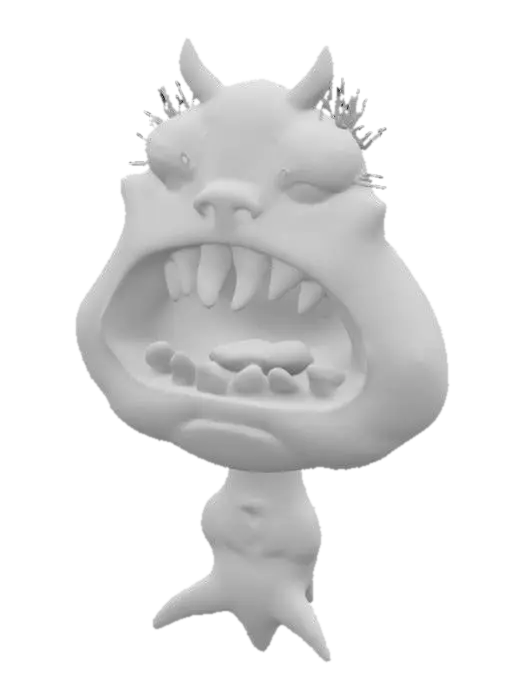 3D model for Monster Muncher, #SketchTo3D#
