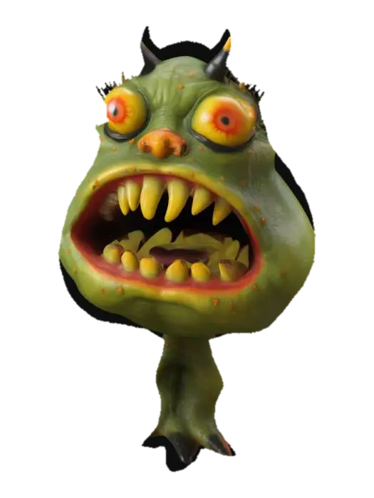 3D model for Monster Muncher, #SketchTo3D#