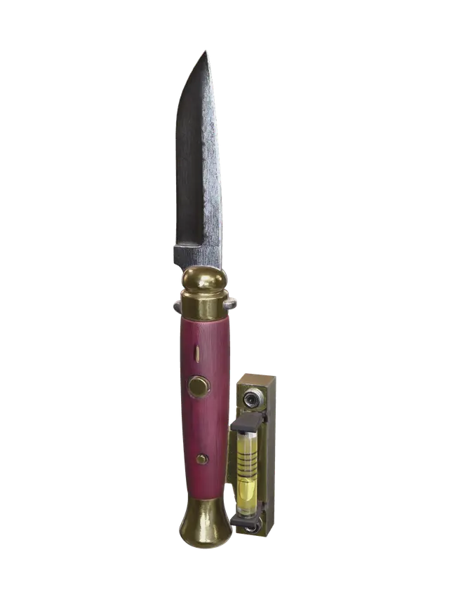 Weathered Switchblade - Shooter 3D model, vytvořený pomocí AI