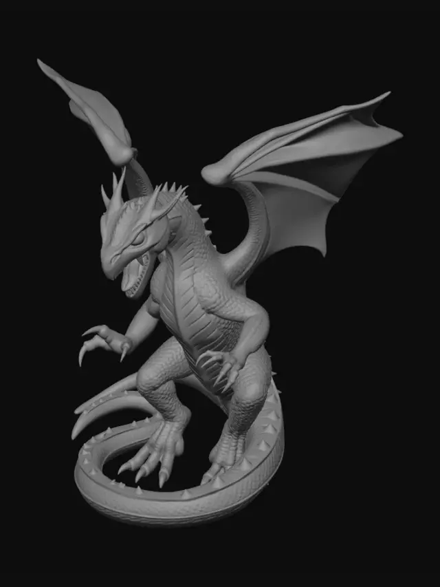 3D model for Um dragão