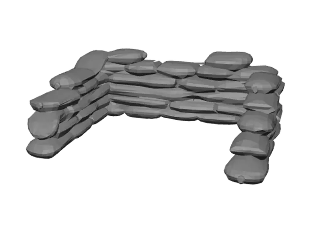 3D model for Sandbag Archway