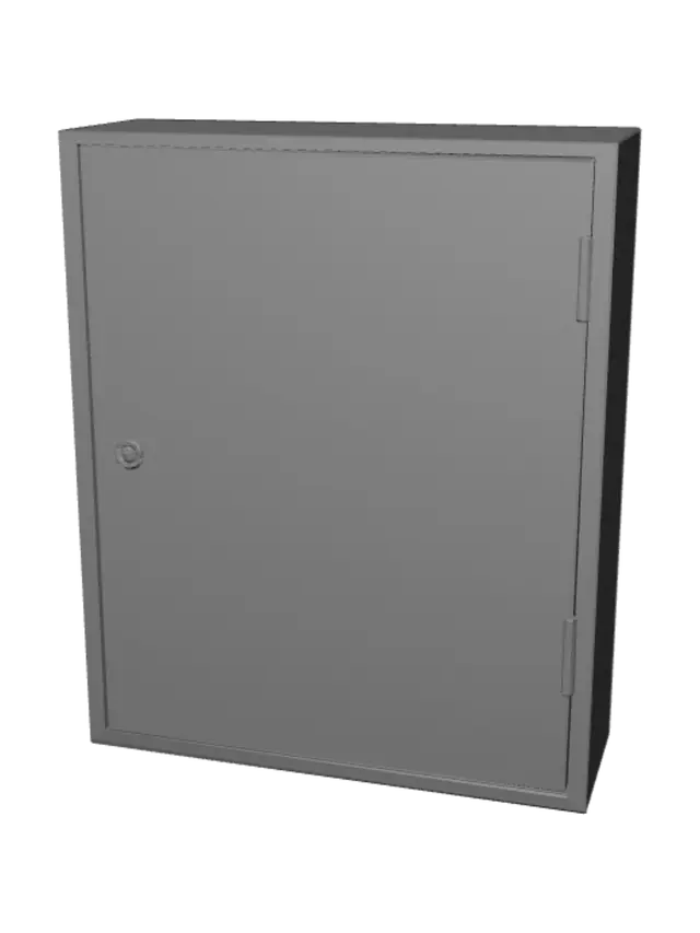 3D model for Rusty First Aid Cabinet
