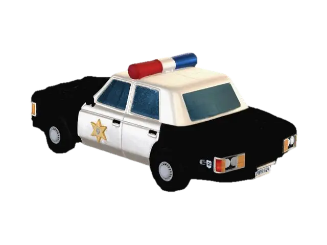 Modello 3D Felt Police Car - Cop, generato dall’IA