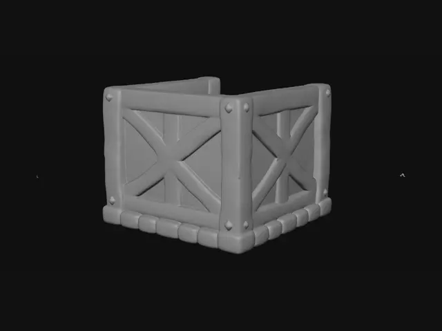 3D model for Straight Wall B (Timber Heavy)





100×100×100



Strong visible beams, less plaster



Adds variation, A HIGH LEVEL SHOT, EMPTY GREY BACKGROUND, A PIECE FOR A modular 3D RPG village building set inspired by classic 16-bit SNES-era fantasy games, translated into a believable 3D form, CAN build any RPG village structure, including cottages, inns, shops, barns, houses, workshops, fences, porches, roof variants, chimneys, doors, windows, corner structures, extensions, and small town landmarks. The visual style should capture the charm of classic pixel-era fantasy architecture: simple readable shapes, bold silhouette design, cozy proportions, limited detail complexity, and handcrafted medieval-fantasy charm. In 3D, the models should feel like the iconic SNES look has been physically built