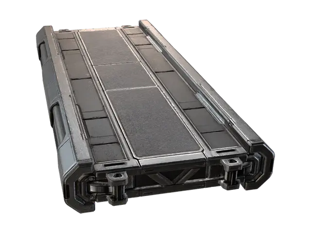 Quantum Cargo Pod 3D model, vytvořený pomocí AI