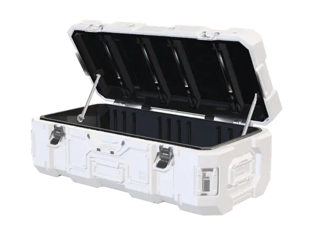 Armored Cargo Case 3D model, vytvořený pomocí AI