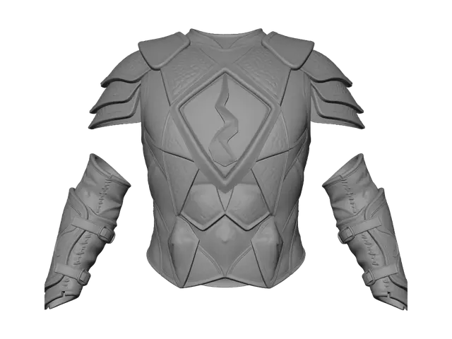 3D model for guthix dragon hide body