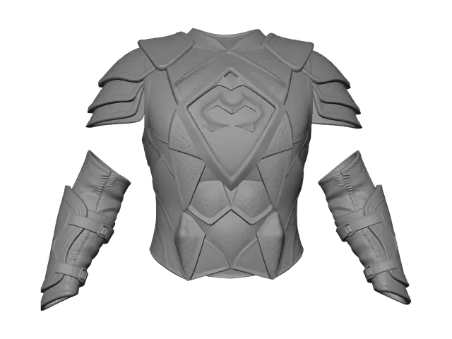 3D model for zamorak dragon hide body