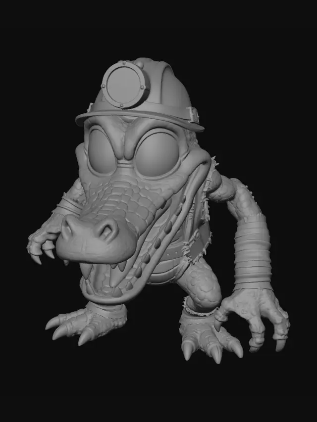 3D model for Crocodile Miner