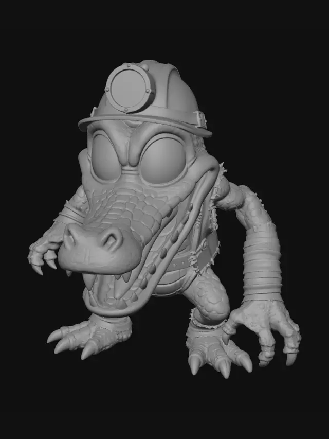 3D model for Crocodile Miner