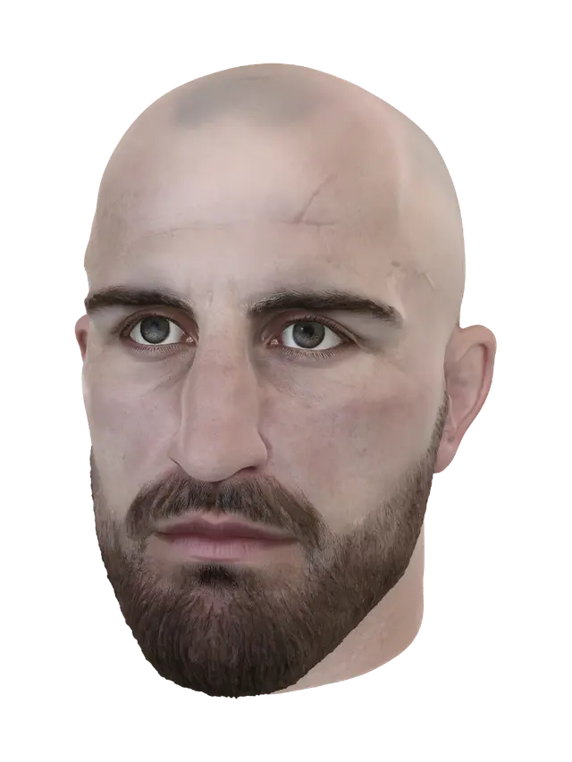 3D model for Close-Up Portrait of a Bald Man