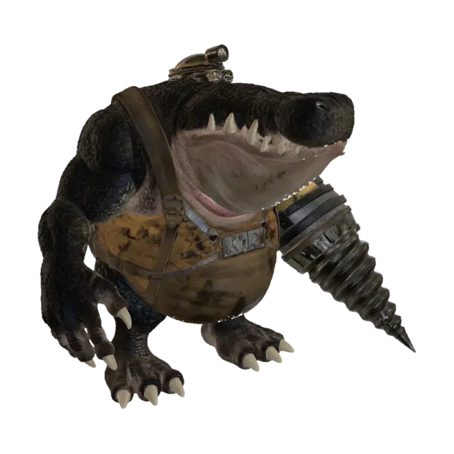 Drillmaster Gator 3D-model, gegenereerd door AI