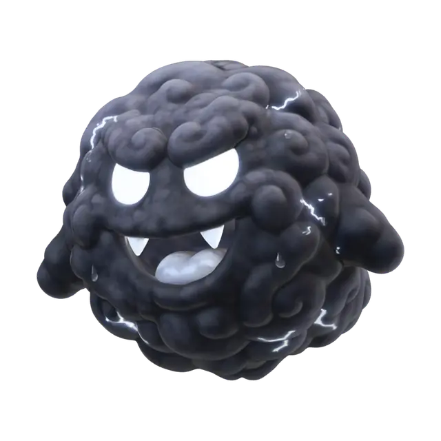 3D model for Angry Thundercloud