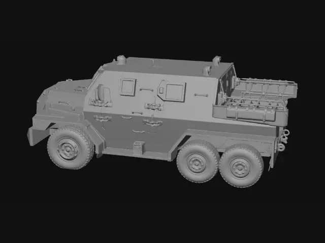 3D model for Desert MRAP Armored Vehicle