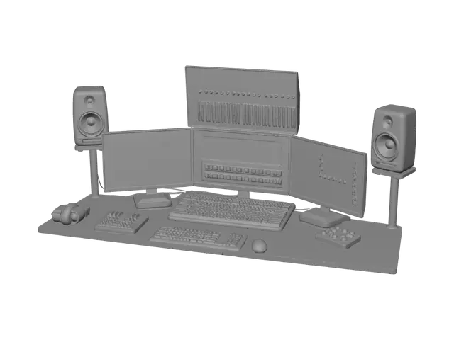 3D model for Midnight Mixing Studio