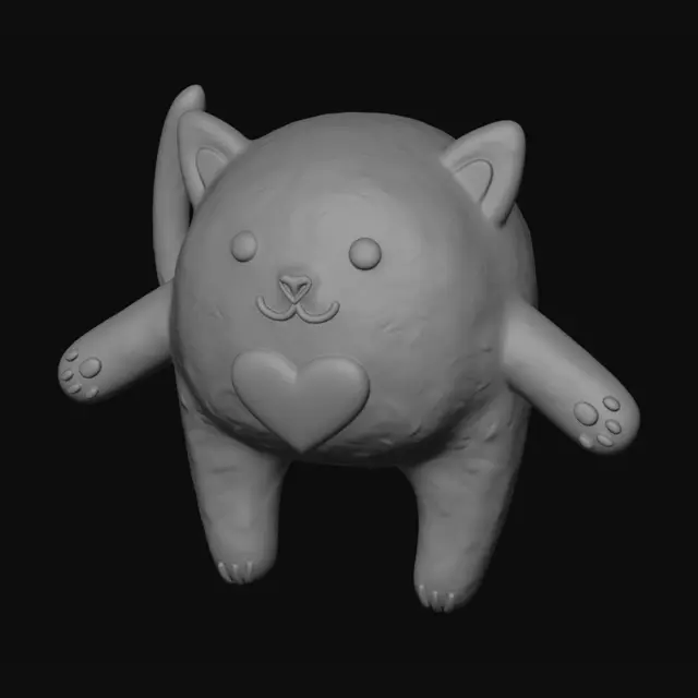 3D model for Heart Kitty