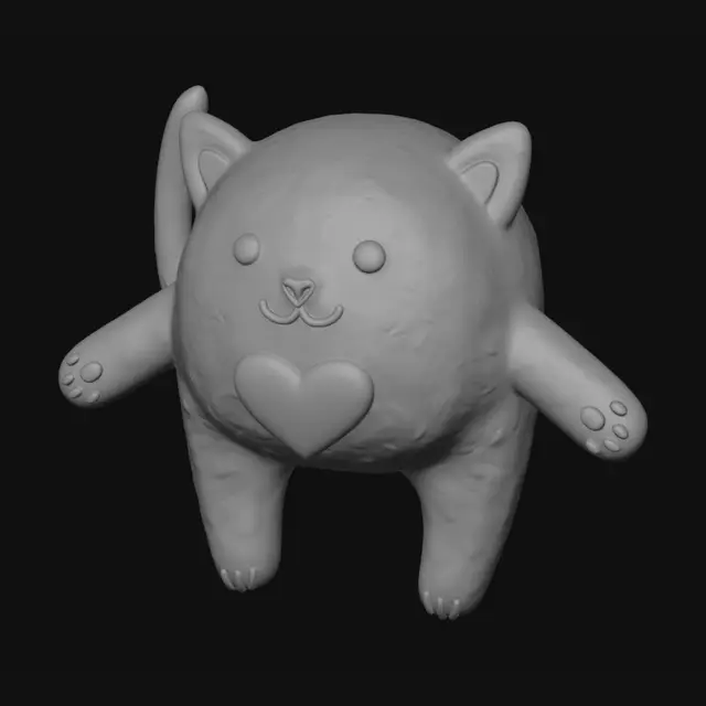 3D model for Heart Kitty
