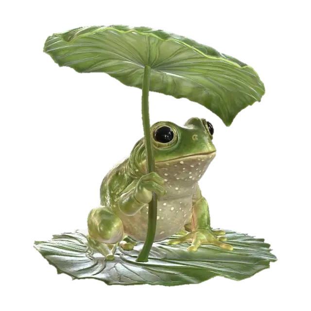 3D model for Umbrella Frog in the Rain