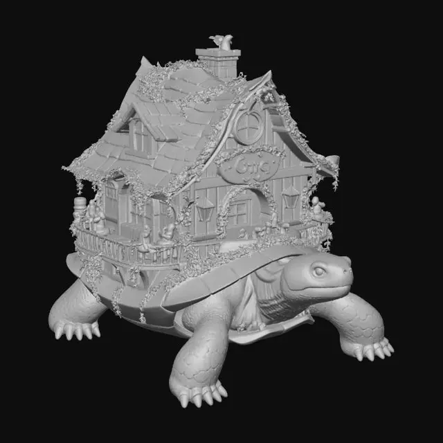 3D model for Cafe on a Giant Turtle