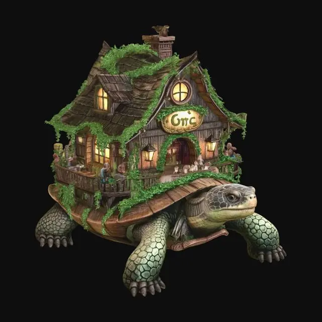 3D model for Cafe on a Giant Turtle
