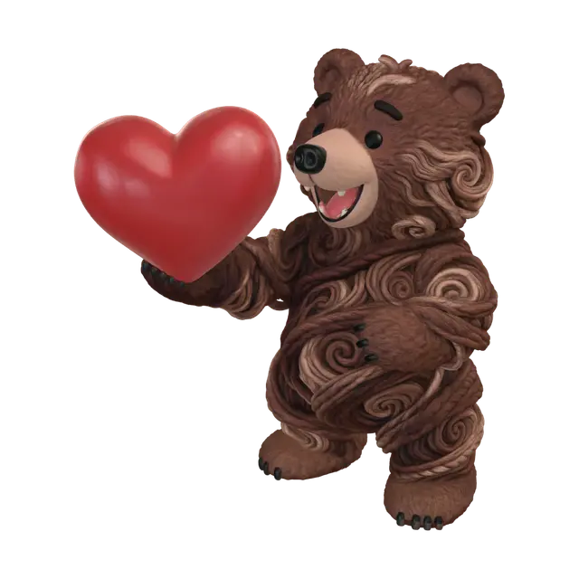 3D model for Heartfelt Bear