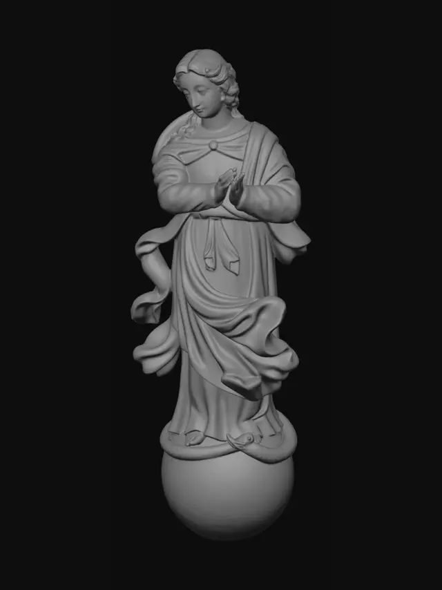3D model for Our Lady and the Serpent