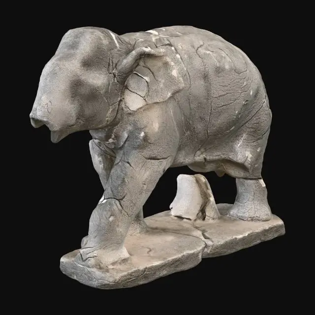 3D model for Fragmented Elephant Statue