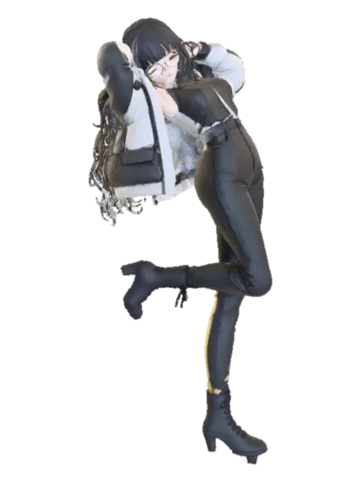 Casual Rebellion - Cuteface 3D model, vytvořený pomocí AI