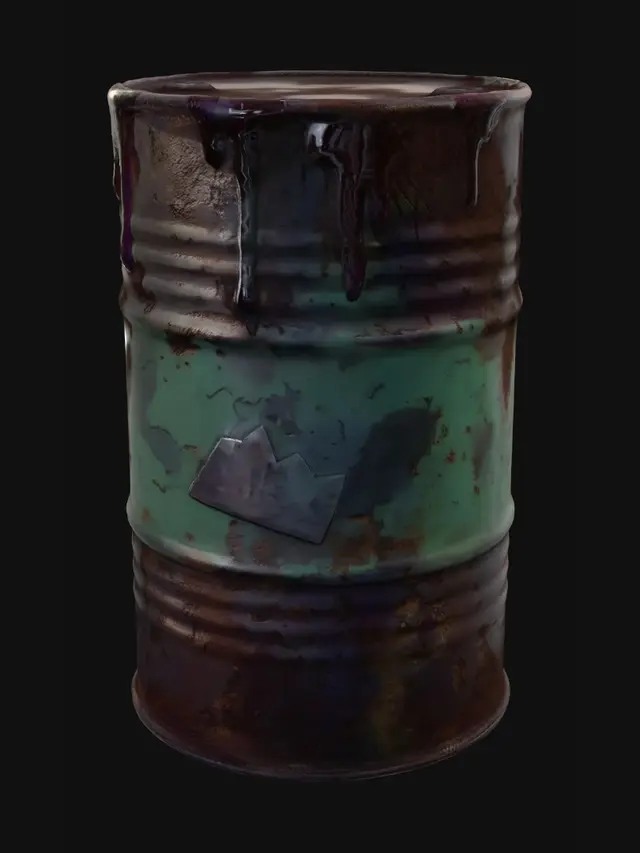 3D model for Dripping Rust Barrel