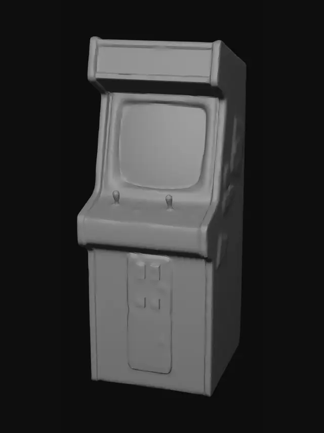 3D model for Neon Arcade Cabinet