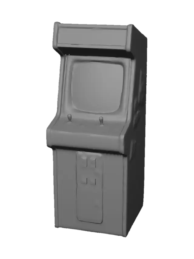 3D model for Neon Arcade Cabinet