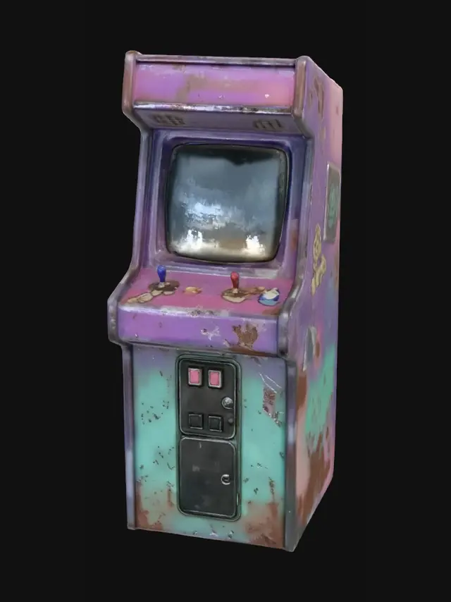 3D model for Neon Arcade Cabinet