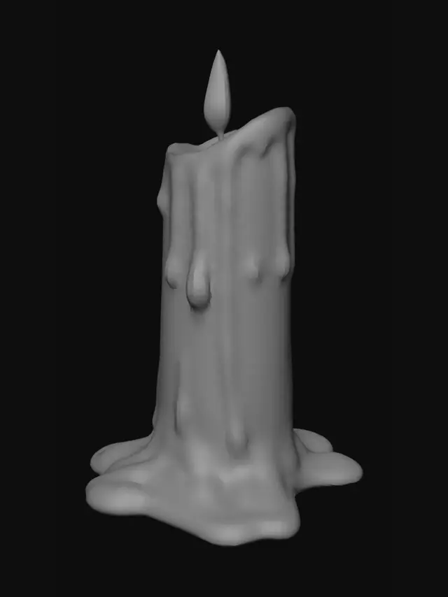 3D model for Melting Candle