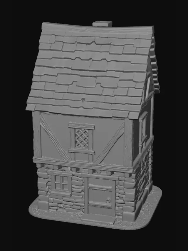 3D model for Timbered Cottage