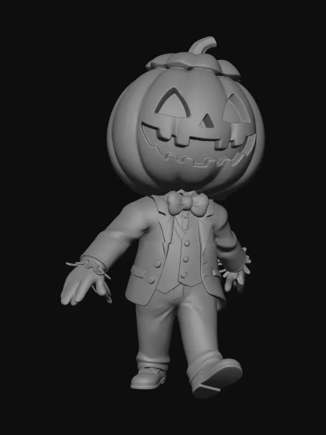 3D model for Pumpkin Gentleman