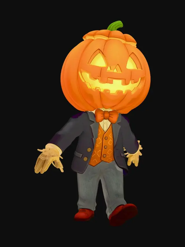 3D model for Pumpkin Gentleman