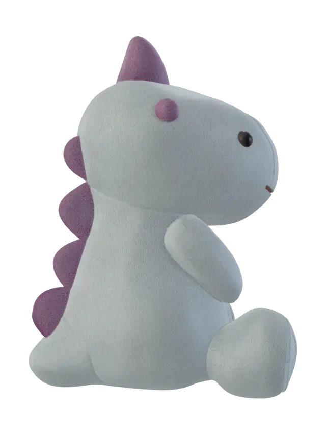 3D model for Pastel Dino Plush
