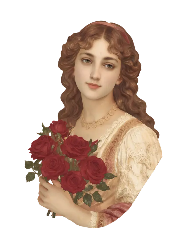 3D model for Serene Bride with Roses