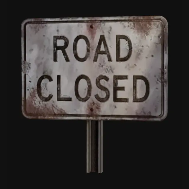 3D model for Road Closed
