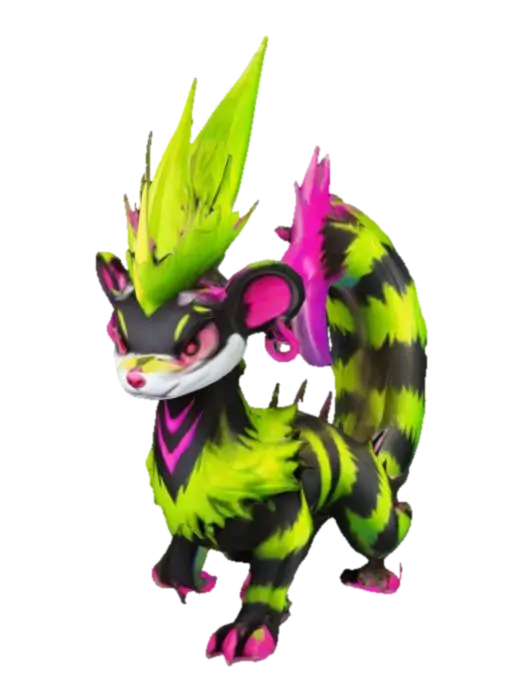 Neon Beast - Ferret 3D model, vytvořený pomocí AI