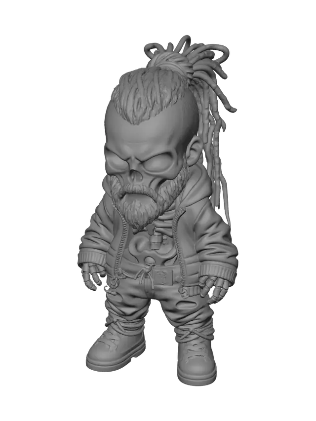 3D model for Skullpunk Biker