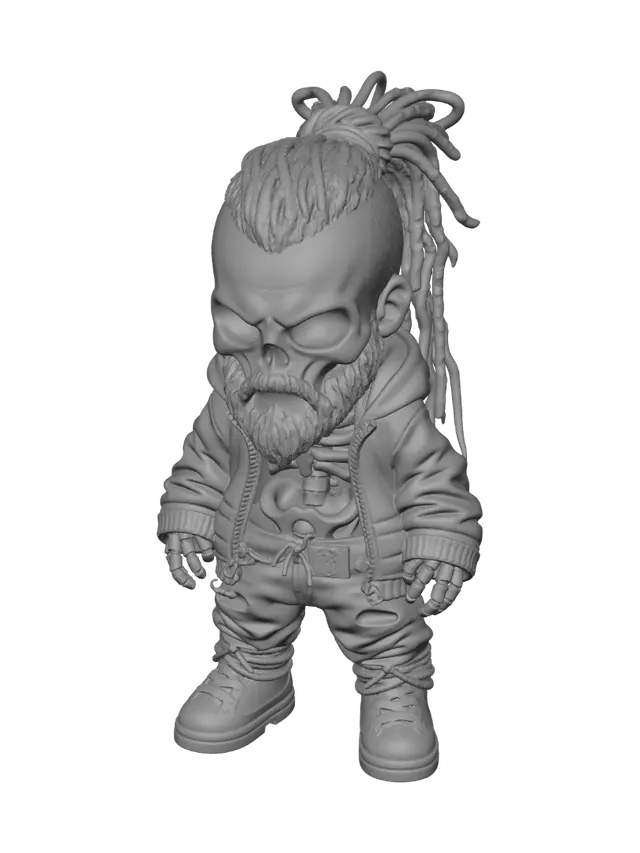 3D model for Skullpunk Biker