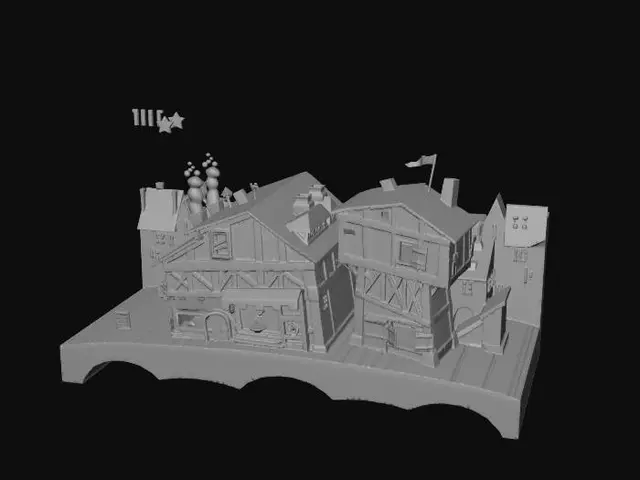 3D model for Tilted Timber Town