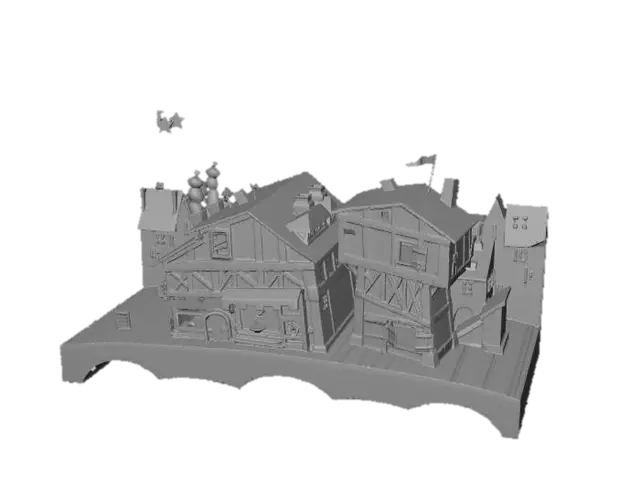 3D model for Tilted Timber Town