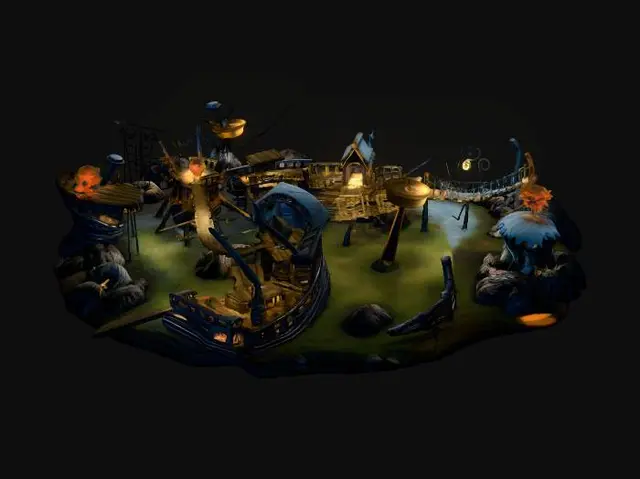 3D model for Moonlit Timberbridge Harbor