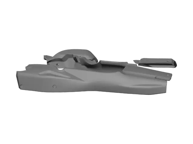 3D model for Red motorcycle fairing set