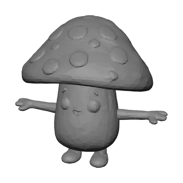 3D model for Happy Mushroom