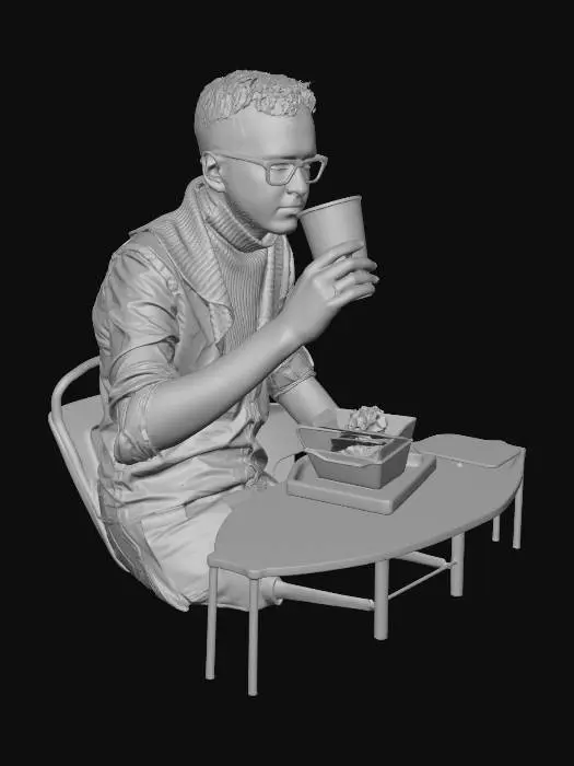 3D model for Contemplative Red Cup