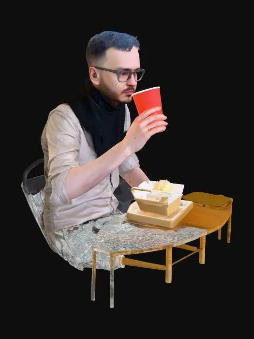 3D model for Contemplative Red Cup