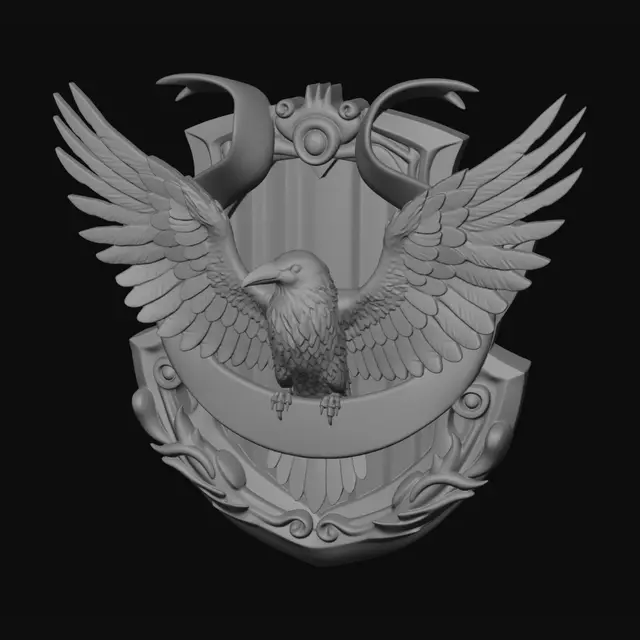 3D model for Ravenwing Crest